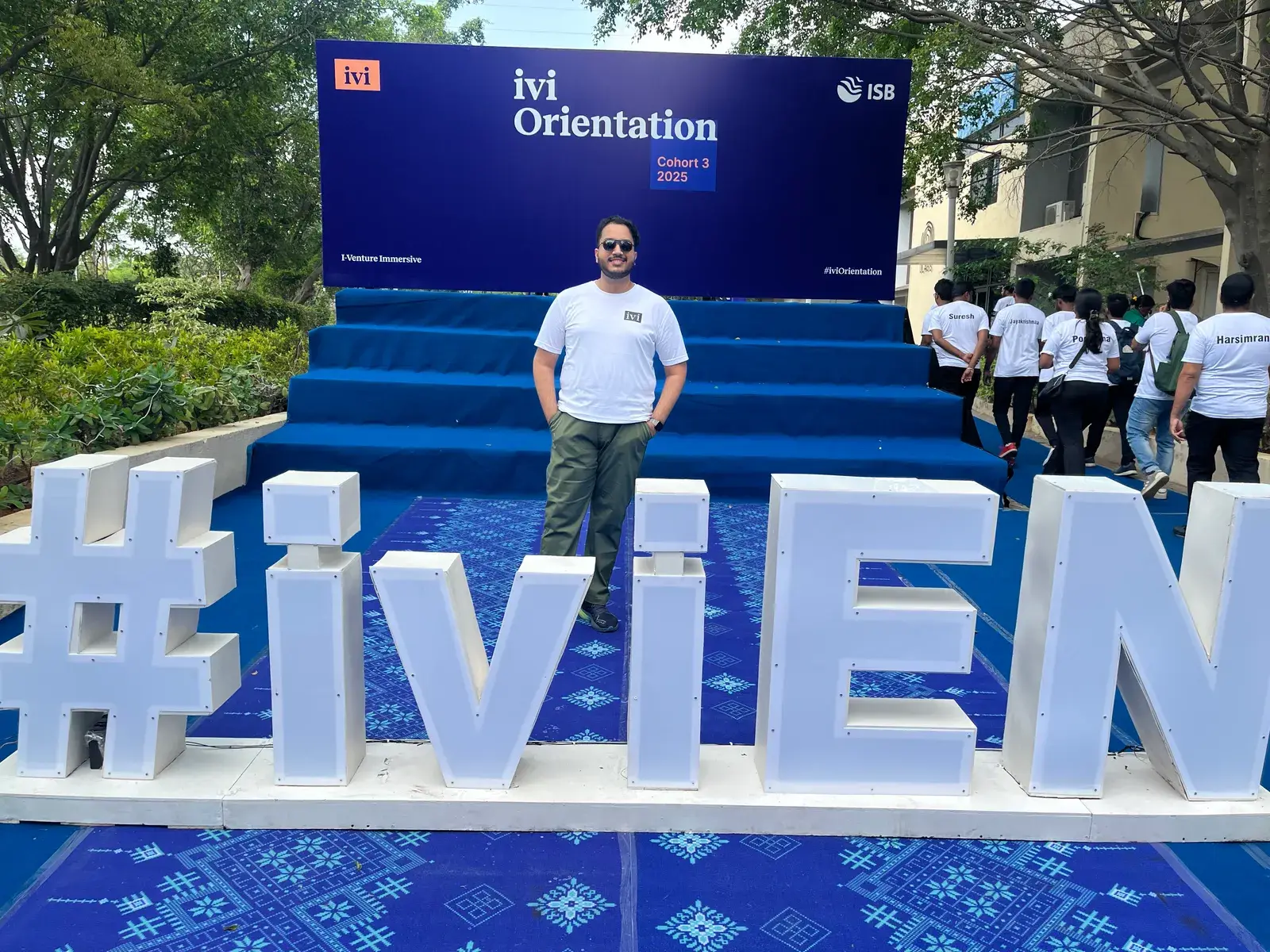 Adeen at the IVI orientation at ISB Hyderabad