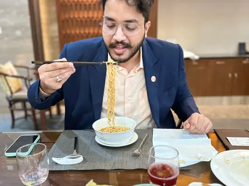 Enjoying Ramen